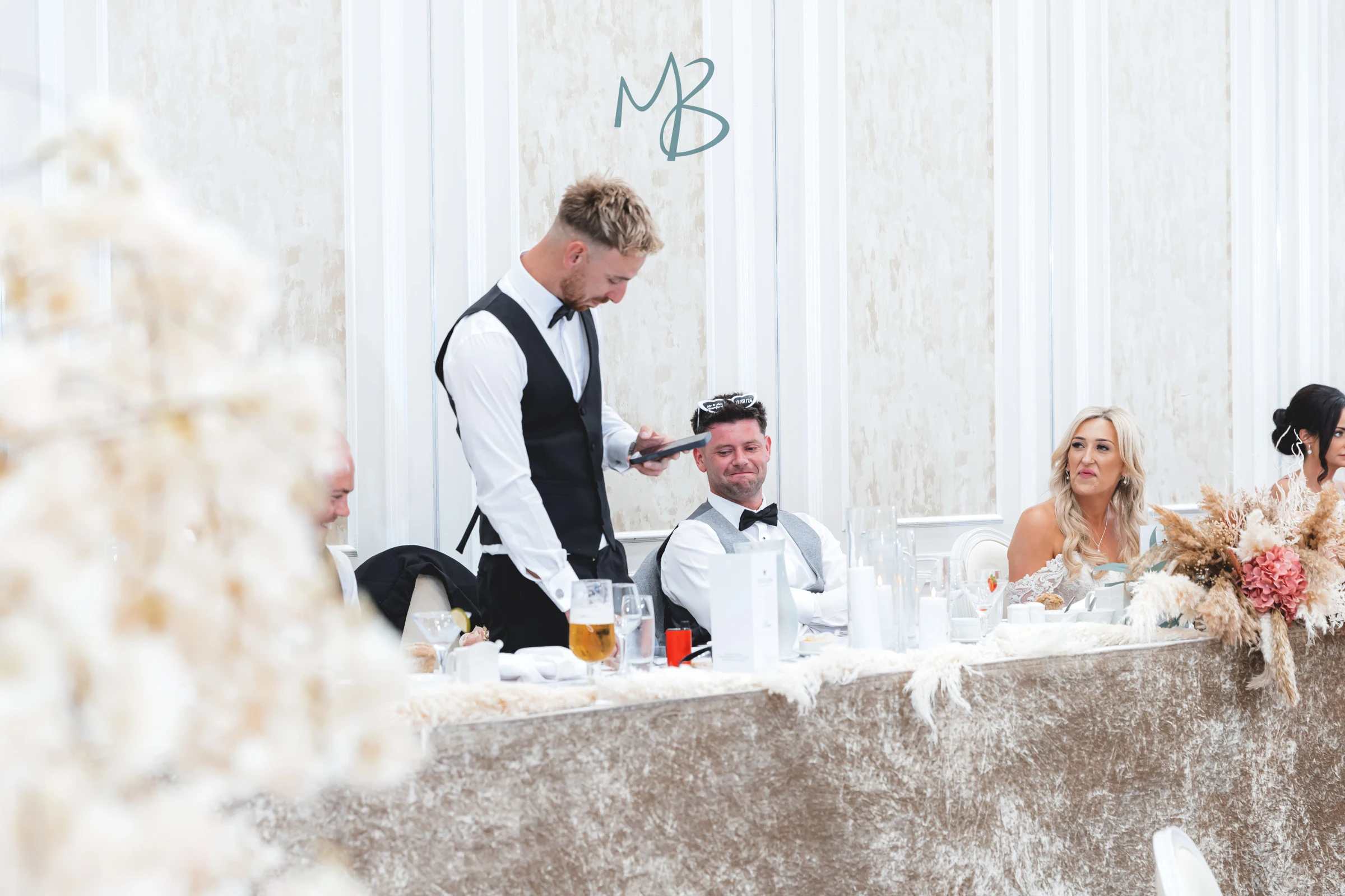 Lee and Melissa, Tullyglass Hotel