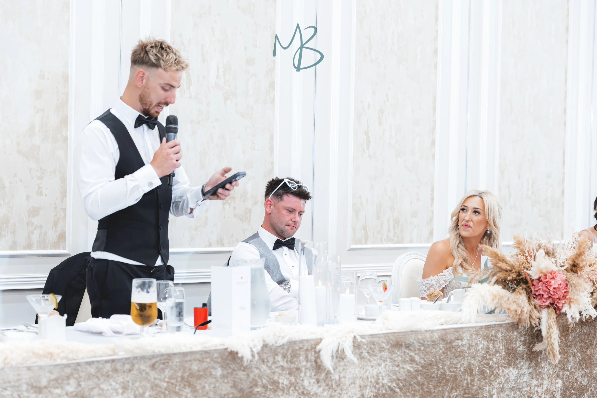Lee and Melissa, Tullyglass Hotel