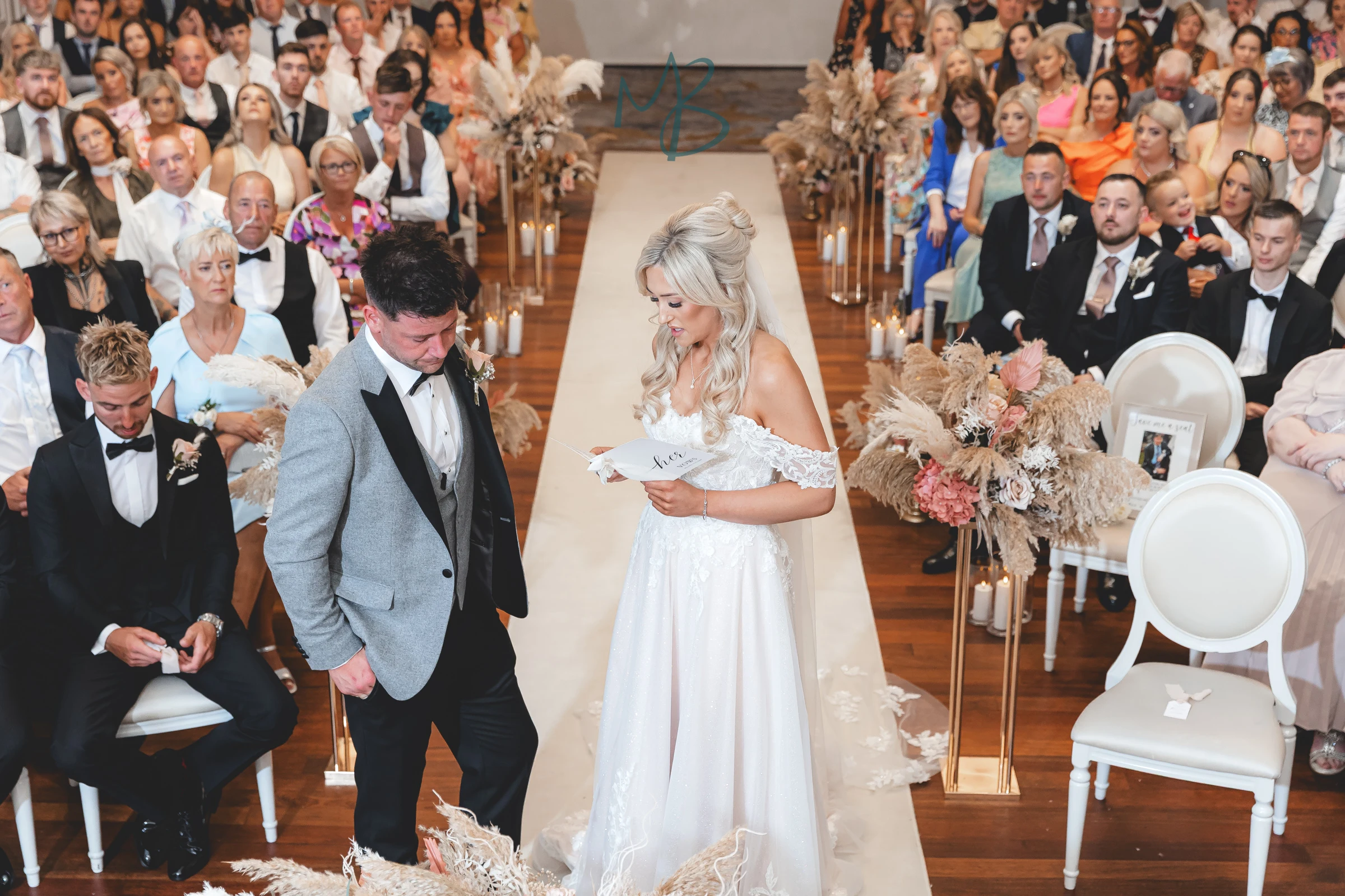 Lee and Melissa, Tullyglass Hotel