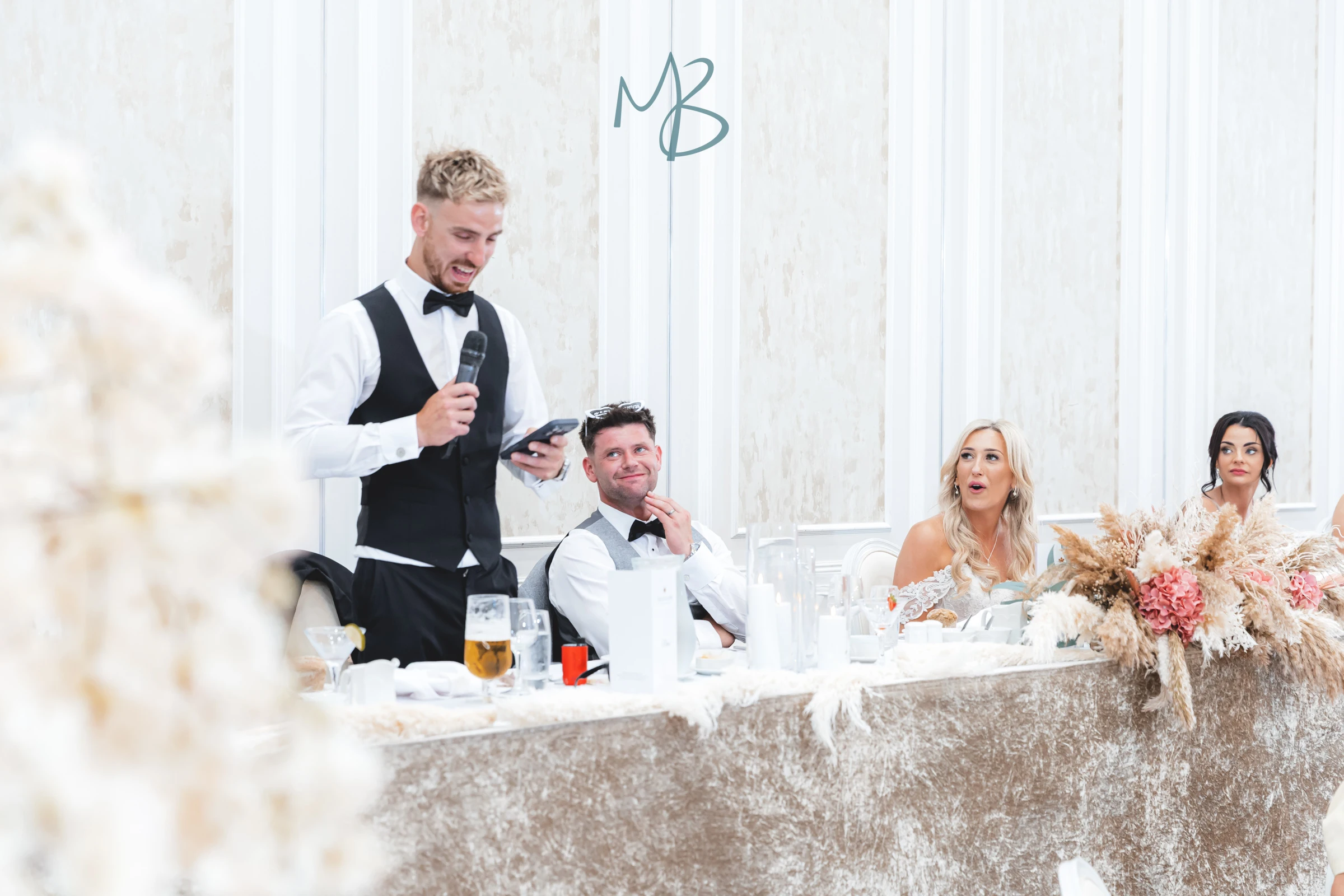 Lee and Melissa, Tullyglass Hotel