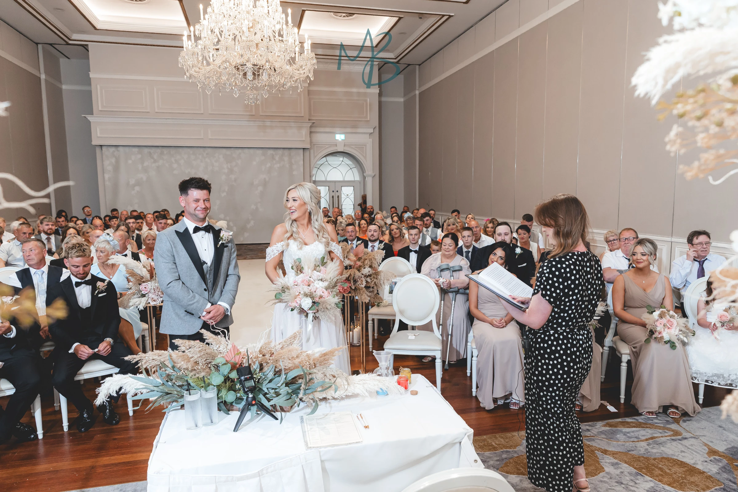 Lee and Melissa, Tullyglass Hotel